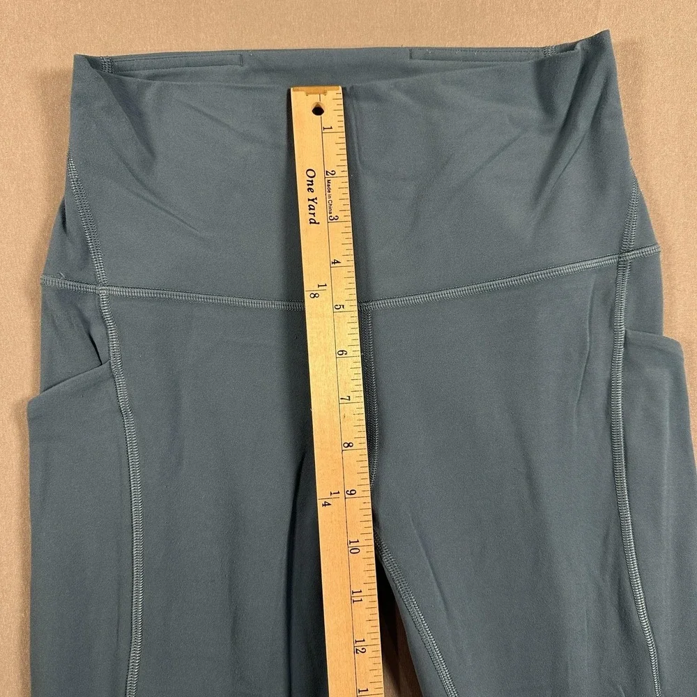 Lululemon Leggings Womens 6 Blue High Rise Ankle Pockets Yoga Athletic Gym